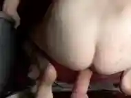 Milf bouncing on a thick toy