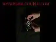 Miss M. has her slave LOCKED in CHASTITY - and PLAYES with the LOCKED COCK!