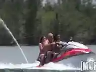 Mofos - Hot threesome on the seadoo