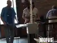 Mofos couple fuck in cafÃ© in public