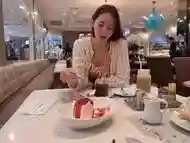 My friend makes me orgasm so hard in a cafe by using remote control toy - Lust 2