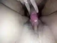 My friend rubbing my wife pussy with no condom meaty dick while she moan