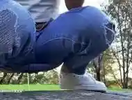 NATURE''S NECTAR - ASIAN Tina PLAYS RISKY PEE GAMES IN PUBLIC PARK