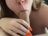 Natural big tits gets fucked and covered in cum
