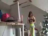 Non Nude Sexy Teens Voyeur at Home Dancing like No Tomorrow Voyeur Softcore