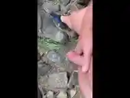 Nude Hiking Couple Pissing 1