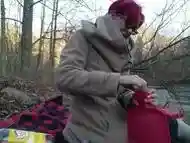 Outdoor cold enema