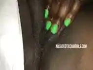 POV creamy black pussy