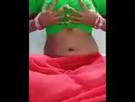 POV hot bhabhi in red saree