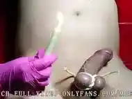 Painting Easter eggs with wax. Ballbusting CBT Femdom BDSM by Mistress Redix