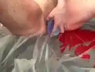 Pierced goth girl fetish play masturbation with Bad Dragon Pretzal