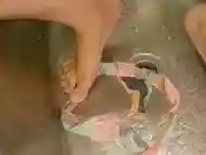 Pissing all over my Panties + Feet