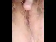 Playing With My Dirty Creamy Hairy Pussy