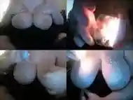 Pouring Wax on My Huge Tits