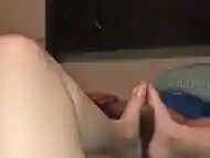 Pt. 1 college student giving footjob before class