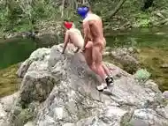 Real couple caught having sex on hike