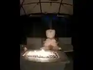 Real, Hot Couple Has Romantic Sex By The Fire