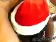 SEXY EBONY GIRLFRIEND CHRISTMAS FUCK !!