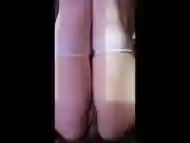 SHAKING FEMALE ORGASM -Cumshot lands on hairy bush and PUSSY LIPS HUGE LABIA GAPING PUSSY AFTER FUCK