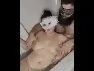 Sensual late night tit massage in the bath