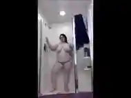 Sexy BBW Slut Teases in the Shower