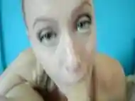 Sexy Crosseyed slut takes cock in all her holes and swallows cum