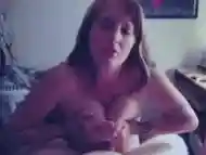 Sexy Milf works that Big Dick with that mouth and those Big Tits