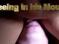 She pees in His Mouth Femdom