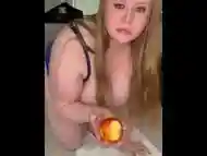 Shoving an apple up my ass