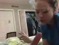 Smoking blowjob