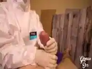 Sperm Sample extracted by Real Nurse in Sperm Bank