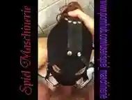 Spider ring gagged slut flooded with piss