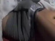 Step son has sensitive cock, cum on panties after a short time