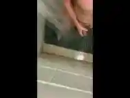 Straight guy wanking in spa showers!