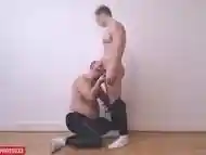 Sucking muscle daddy''s thick cut cock