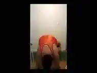 Superchub attempts doing a handstand