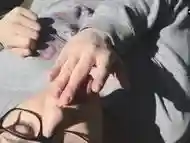 This is a different porn, masturbation at the park