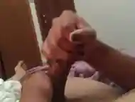 Tied up post orgasm torture (Full video)