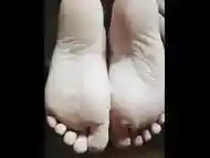 Toes and soles cumshot