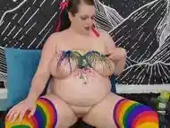 Trailer - Hot Wax on Boobs and Belly: Chubby Kinkster Drips a Rainbow of Hot Wax on Herself