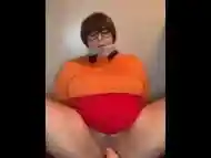 Velma tied up and fucked by the fucking machine