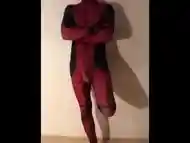 WANKING in my New DEADPOOL Outfit ** Rock HARD COCK & Super HORNY **