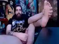 Watching Porn and Playing With My Feet Until I Cum