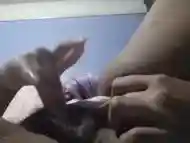 Weeby girl teases her tits and fingers herself