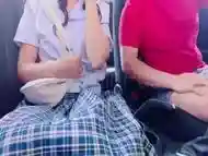 Wild and Sexy College Pinay Ask Her Driver To Finger Her Inside Her Car