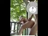 Xosecretsaraxo having sex on the balcony of her cabin