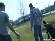 bareback sex on the golf course