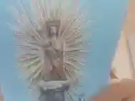 blasphemous! drawing penises on the virgin mary