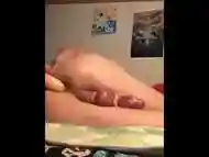 sissy boy enjoying his toy. handsfree orgasm