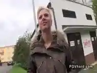 Blonde took cash for public blowjob